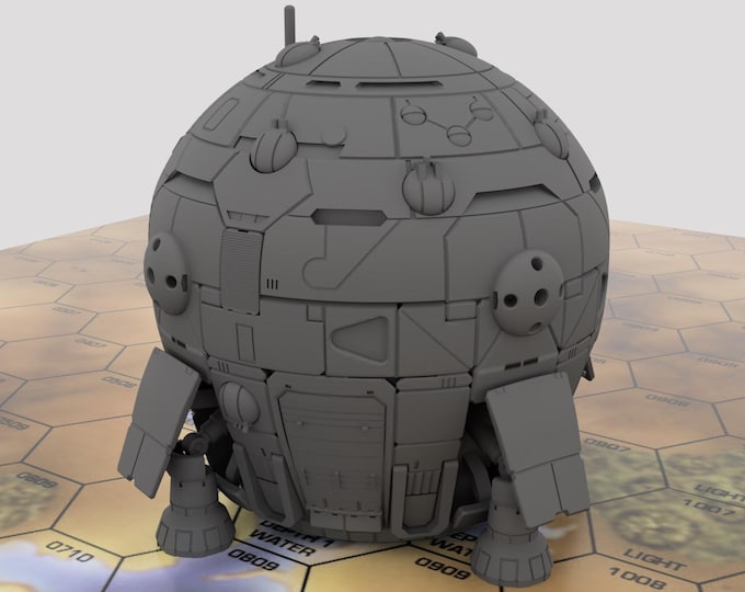 Fury - Mapscale Military Dropship | DIW Exclusive | American Mecha | Compatible with BT and other 6mm Tabletop Wargames