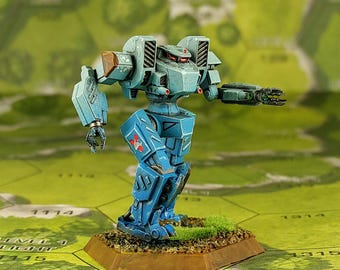 Tiburon - SirMortimerBombito Sculpt | American Mecha | Compatible with BT and other 6mm Tabletop Wargames