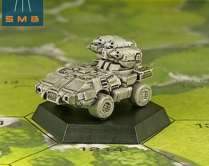 Light SRM Carrier - SirMortimerBombito Sculpt | American Mecha | Compatible with BT and other 6mm Tabletop Wargames