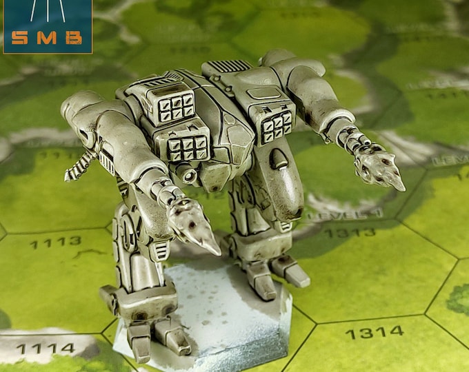 Black Lanner - SirMortimerBombito Sculpt | American Mecha | Compatible with BT and other 6mm Tabletop Wargames