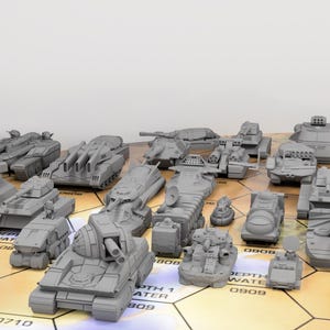 Vehicle Force Pack 4 (4x Miniatures) | American Mecha | Compatible with BT and other 6mm Tabletop Wargames