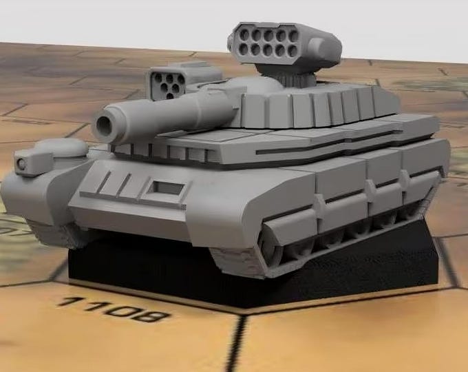 Manticore Heavy Tank | DIW Exclusive | American Mecha | Compatible with BT and other 6mm Tabletop Wargames
