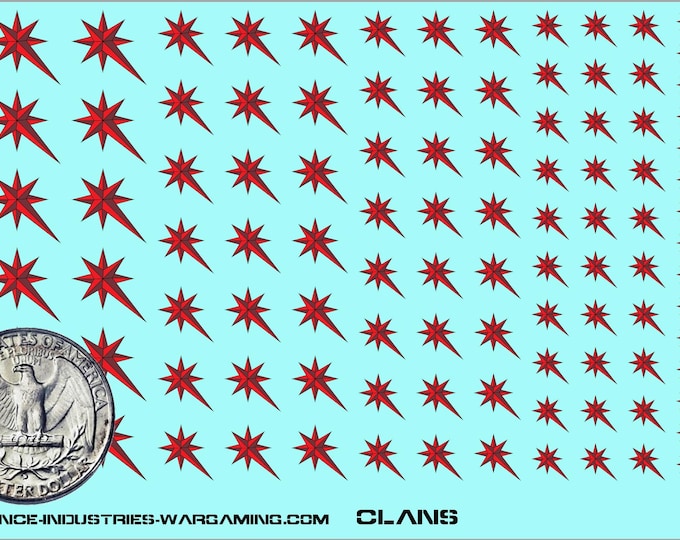 Clans - Clan Sunburst | Premium Decals for BattleTech / Mechwarrior / Alpha Strike