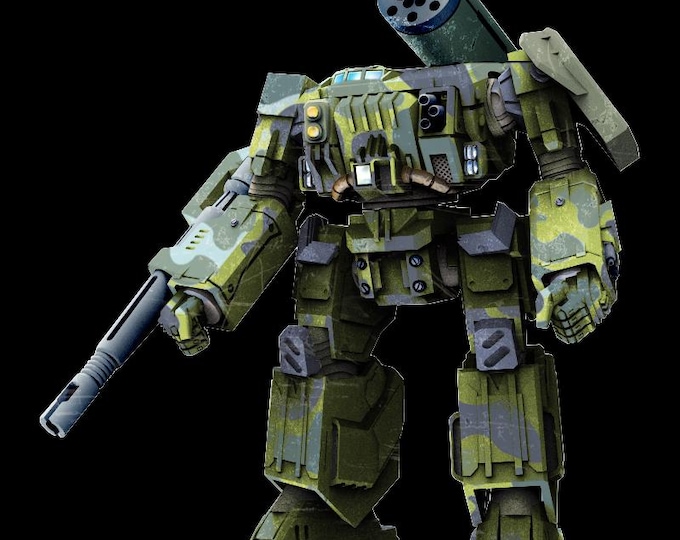 Thunderbolt IIC by Brian Banzai | American Mecha | Compatible with BT and other 6mm Tabletop Wargames