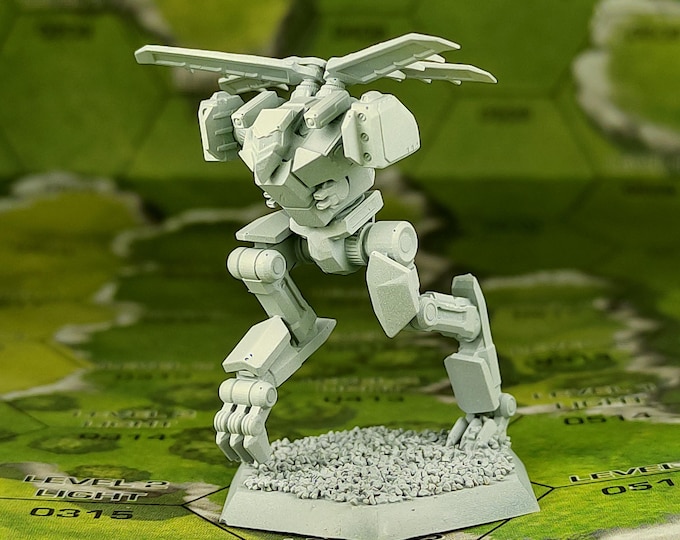 Eyrie - SirMortimerBombito Sculpt | American Mecha | Compatible with BT and other 6mm Tabletop Wargames