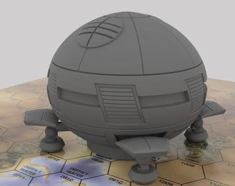 Aqueduct - Mapscale Civilian Dropship | DIW Exclusive | American Mecha | Compatible with BT and other 6mm Tabletop Wargames