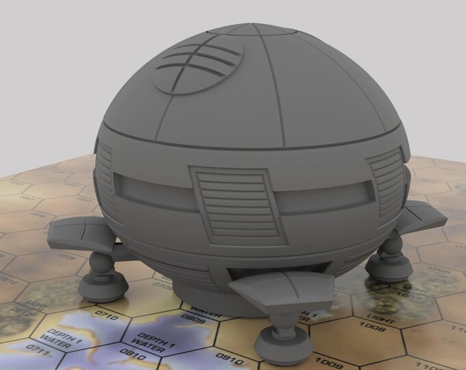 Aqueduct - Mapscale Civilian Dropship | DIW Exclusive | American Mecha | Compatible with BT and other 6mm Tabletop Wargames