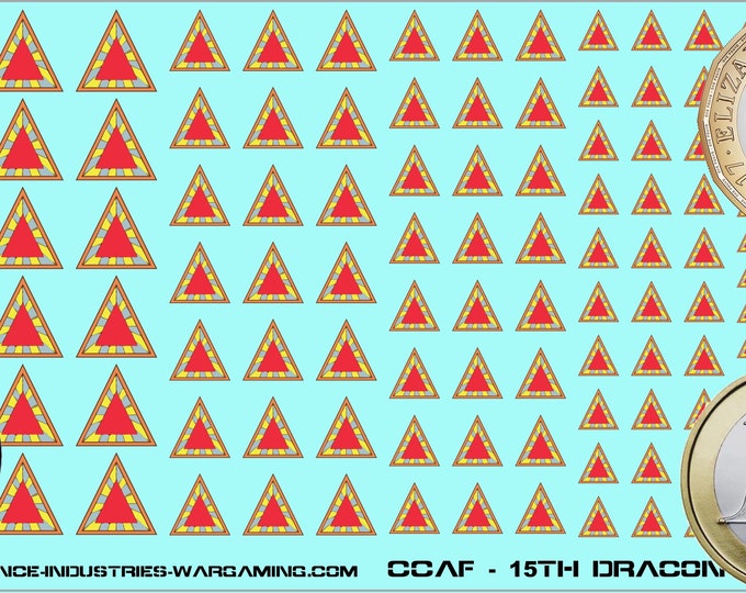 Mercenaries - 15th Dracon - Premium Waterslide Decals compatible with BT/American Mecha