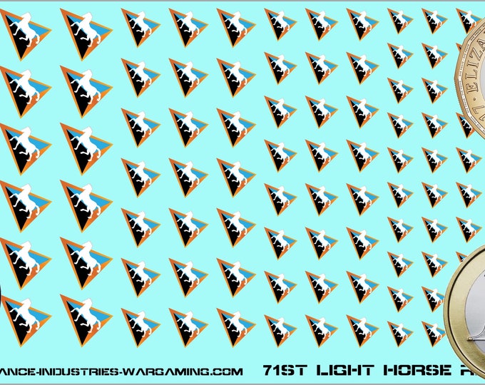 Mercenaries - Eridani Light Horse - 71st Light Horse Regiment | American Mecha | Premium Decals | Compatible with Battletech