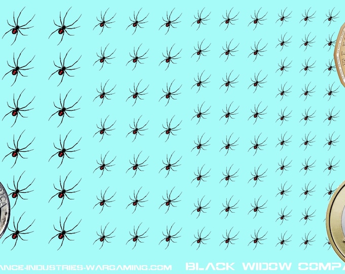 Mercenaries - Wolf's Dragoons - Black Widow Company | Premium Decals for BattleTech / Mechwarrior / Alpha Strike