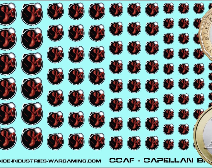 Capellan Confederation - Capellan Brigade - Premium Waterslide Decals compatible with BT/American Mecha