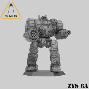 Zeus ZEU-6A | Sir Mortimer Bombito | American Mecha | Compatible with BT and other 6mm Tabletop Wargames