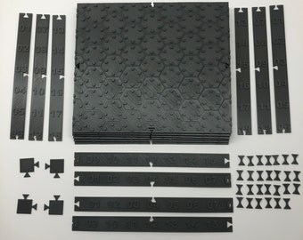 BattleBlox Modular Terrain System - Base Tiles | American Mecha | Compatible with BT and other 6mm Tabletop Wargames