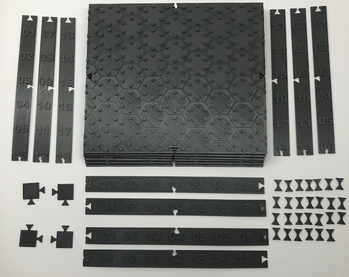 BattleBlox Modular Terrain System - Base Tiles | American Mecha | Compatible with BT and other 6mm Tabletop Wargames