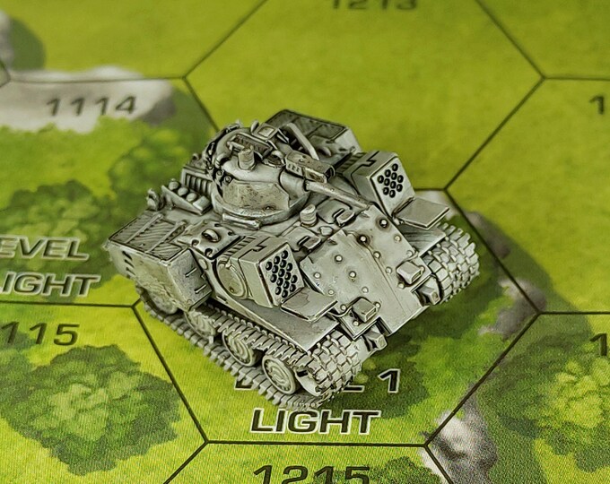 Ares Medium Tank V2 - SirMortimerBombito Sculpt | American Mecha | Compatible with BT and other 6mm Tabletop Wargames