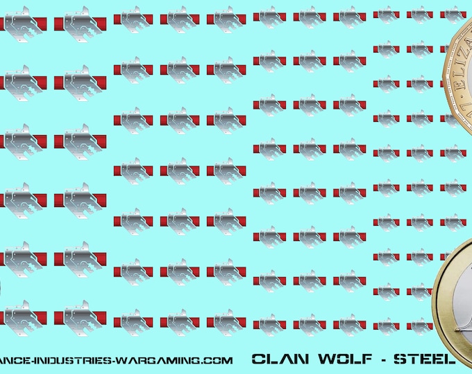 Steel Wolves | Premium Decals for BattleTech / Mechwarrior / Alpha Strike