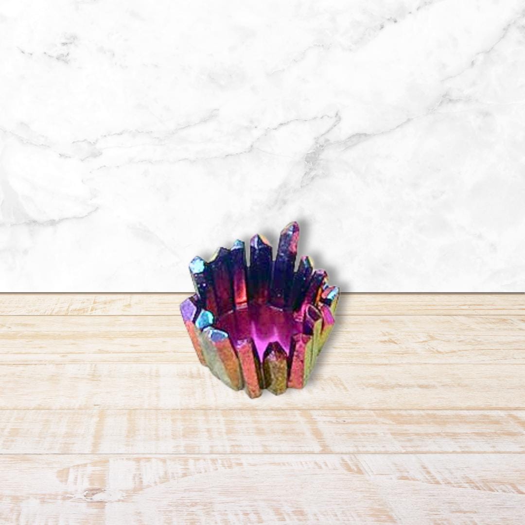 Multi-Color Changing or Sparkling VARIATIONS Crystal Mini Bowl/Tray Perfect for small display. Beautiful Home Decor -Crystal/Magic Fan Gift!