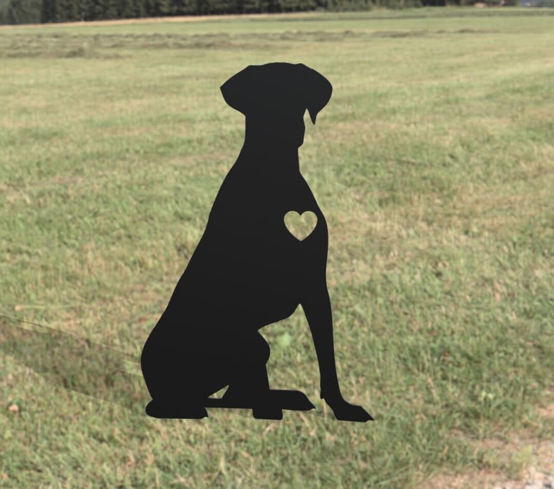 Dog Metal Yard Art Great Dane Handmade Dog Metal Gift for Garden Outdoor Garden Stake Decor Art