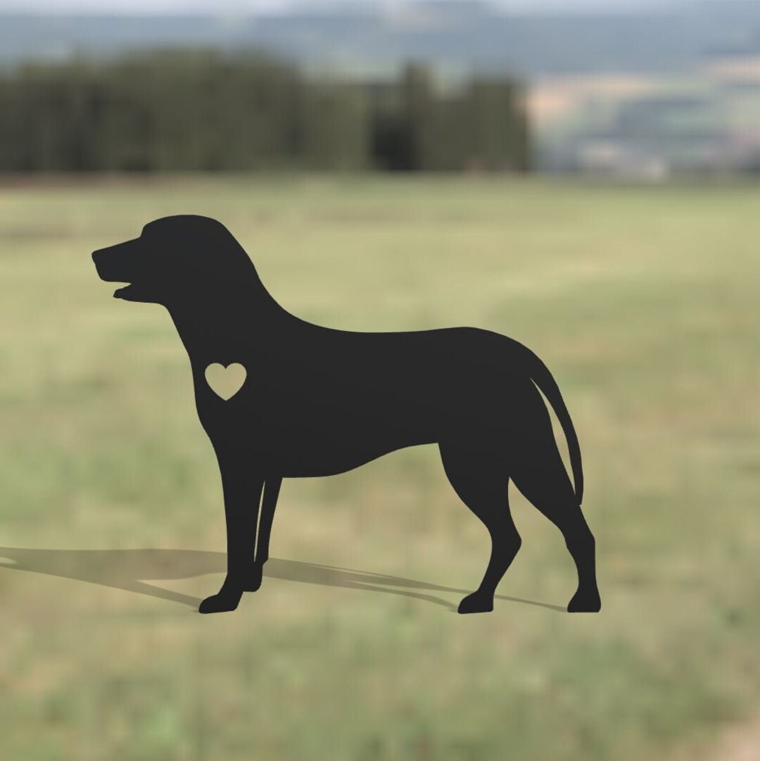 Dog Metal Yard Art Lab Handmade Dog Metal Gift for Garden Outdoor Garden Stake Decor Art Cute