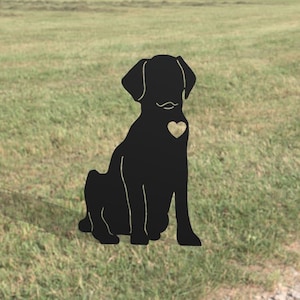 Dog Metal Yard Art - Handmade  Dog Metal Gift For Garden - Outdoor Garden Stake Decor Art - Cute Pet Memorial - Gift Ideas