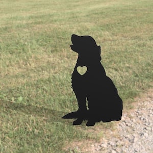 Dog Metal Yard Art - Golden Retriever - Handmade Dog Metal Gift For Garden - Outdoor Garden Stake Decor Art - Cute Pet Memorial - Gift Ideas