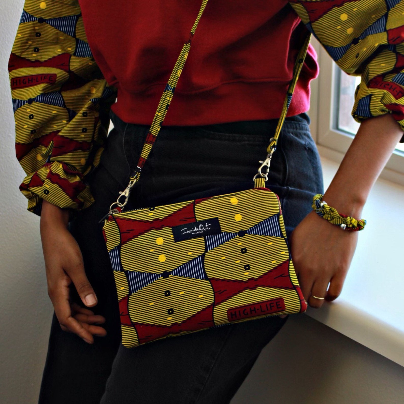 African Print Shoulder Bag / Crossbody Bag / Clutch Bag Etsy