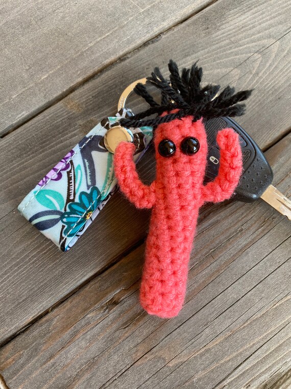 Crochet Inflatable tube man keychain Wacky wavy man keychain | Etsy