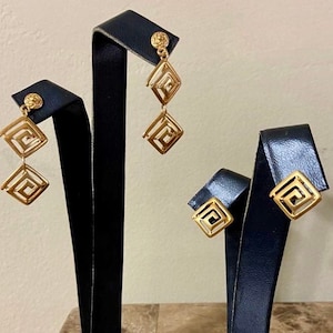 Precolumbian jewelry. sin fin earrings pre colombinos 24kt gold plated