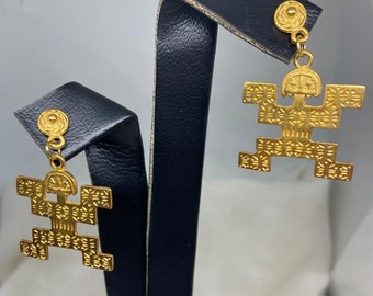 Aretes Colombianos Woven Dangle Fashion Earrings Gift for her