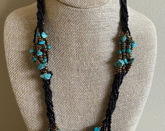 Chaquiras , Beads,  Ecuatorian Crafts , Hand made , chaquira wiht Acuamarine stones