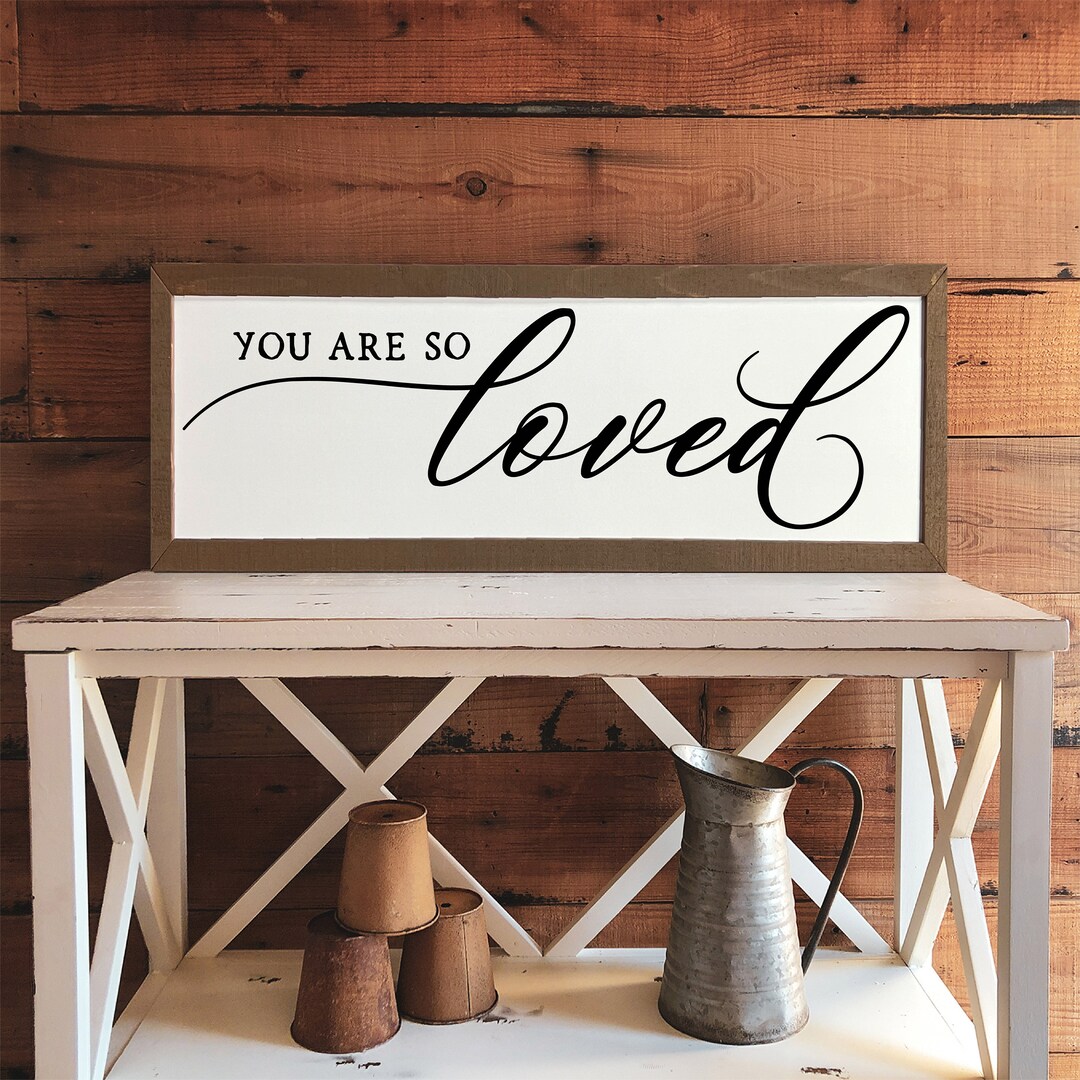 You Are so Loved Sign, Nursery Sign Etsy