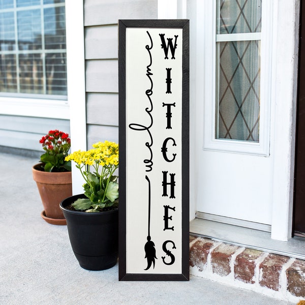 Welcome Witches Sign, Halloween Porch Decor