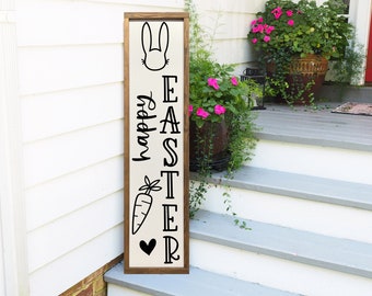 Happy Easter Porch Sign, Welcome Sign, Easter Decoration, Easter Sign