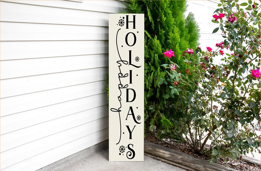 Happy Holidays Sign Christmas Decor - Etsy