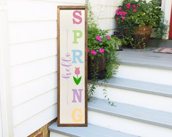 Hello Spring Sign | Spring Porch Decor