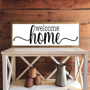 Welcome Home Sign | Wood Sign | Home Decor | Farmhouse Sign