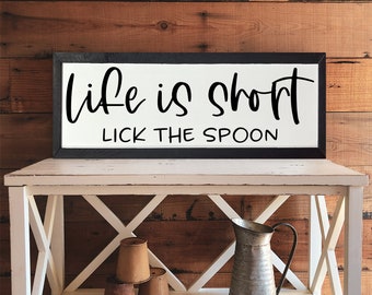 Let's Get Takeout, Kitchen Sign, Funny Kitchen Sign, Dining Room Decor,  Kitchen Decor, Wood Sign, (8x16)