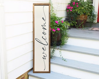 Vertical Welcome Sign, Porch Sign