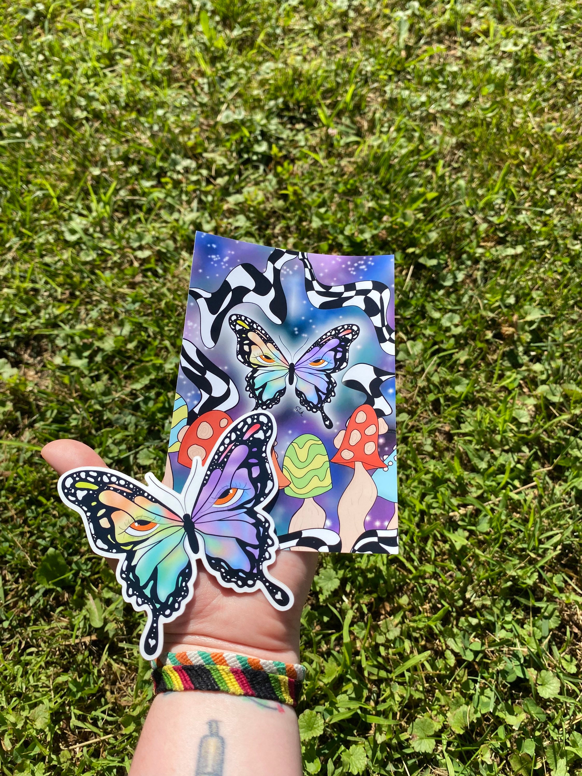 Matching Sticker & Print set Etsy