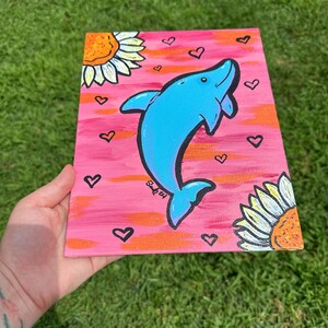 Lovey Dolphin Painting