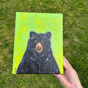 Black Bear Painting