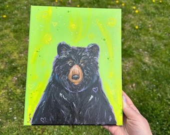 Black Bear Painting