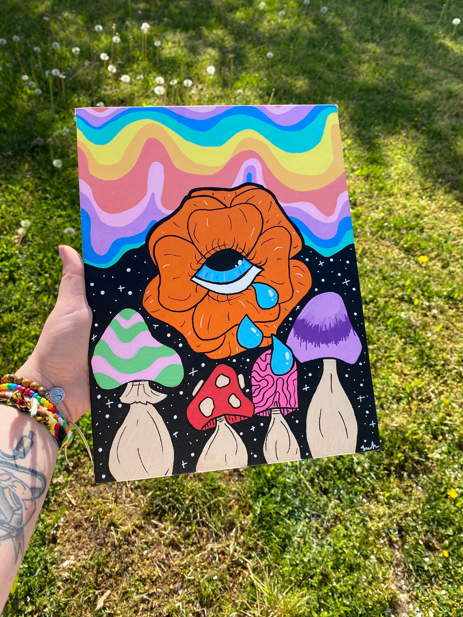 Trippy Acrylic Paintings Etsy