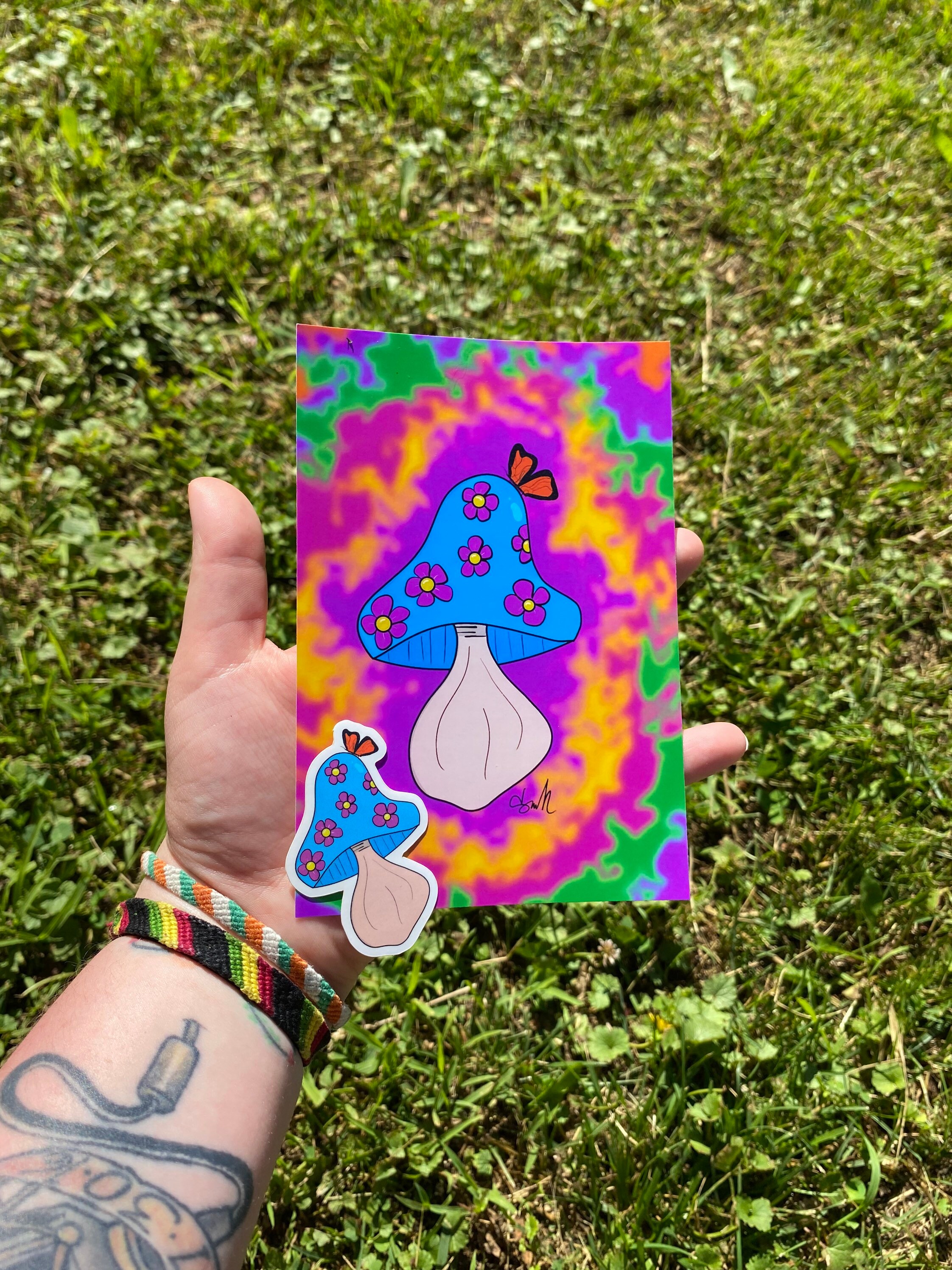 Matching Sticker & Print set Etsy