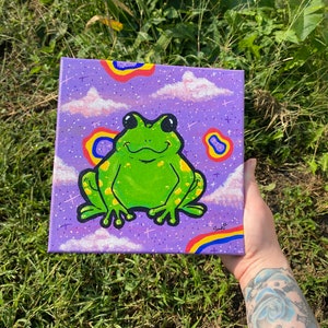 Trippy Frog painting
