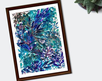 Deep Forests-I Fine Art Print |  Giclee Print of Hand-painted Watercolour Art | Wall Art by The Wild at Art