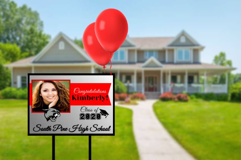 High School Senior Yard Sign Design 1 Editable Download Etsy