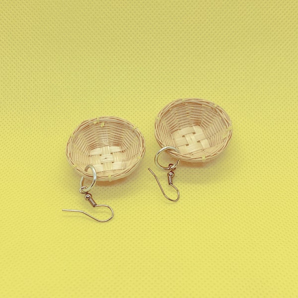 Bamboo Earrings Etsy