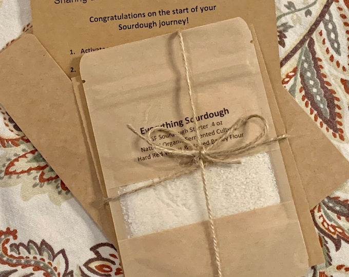Organic San Francisco Sourdough Starter Kit: Wild Culture, Probiotic Yeast (.4 oz)