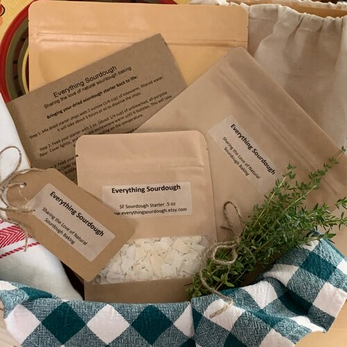 SF Sourdough Starter Kit organic San Francisco Dehydrated Etsy